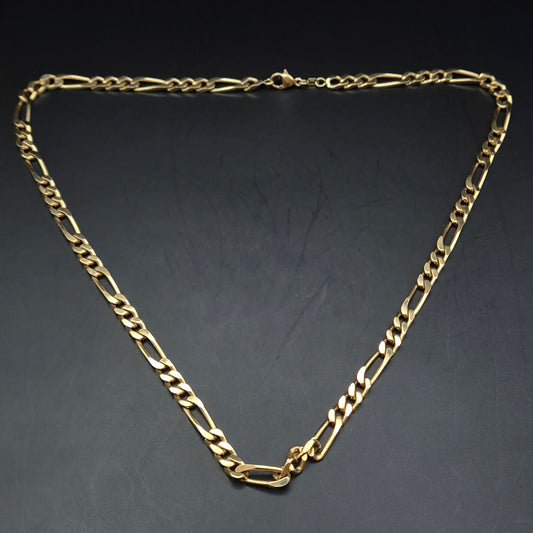 Klassische Goldene Figaro Halskette – Elegantes Design für Damen & Herren