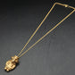 Antike Pre-Columbian Style Figur Anhänger Kette – Goldfarbenes Ethno Design