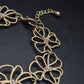 Elegantes Blumen Armband in Gold-Optik – Florales Design mit Strass