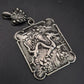 Antiker Vintage Silber Anhänger – Mythischer Drache im Orient-Stil