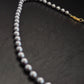 Edle Perlen Kette in Anthrazit – Klassische Eleganz für Damen