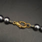Edle Perlen Kette in Anthrazit – Klassische Eleganz für Damen
