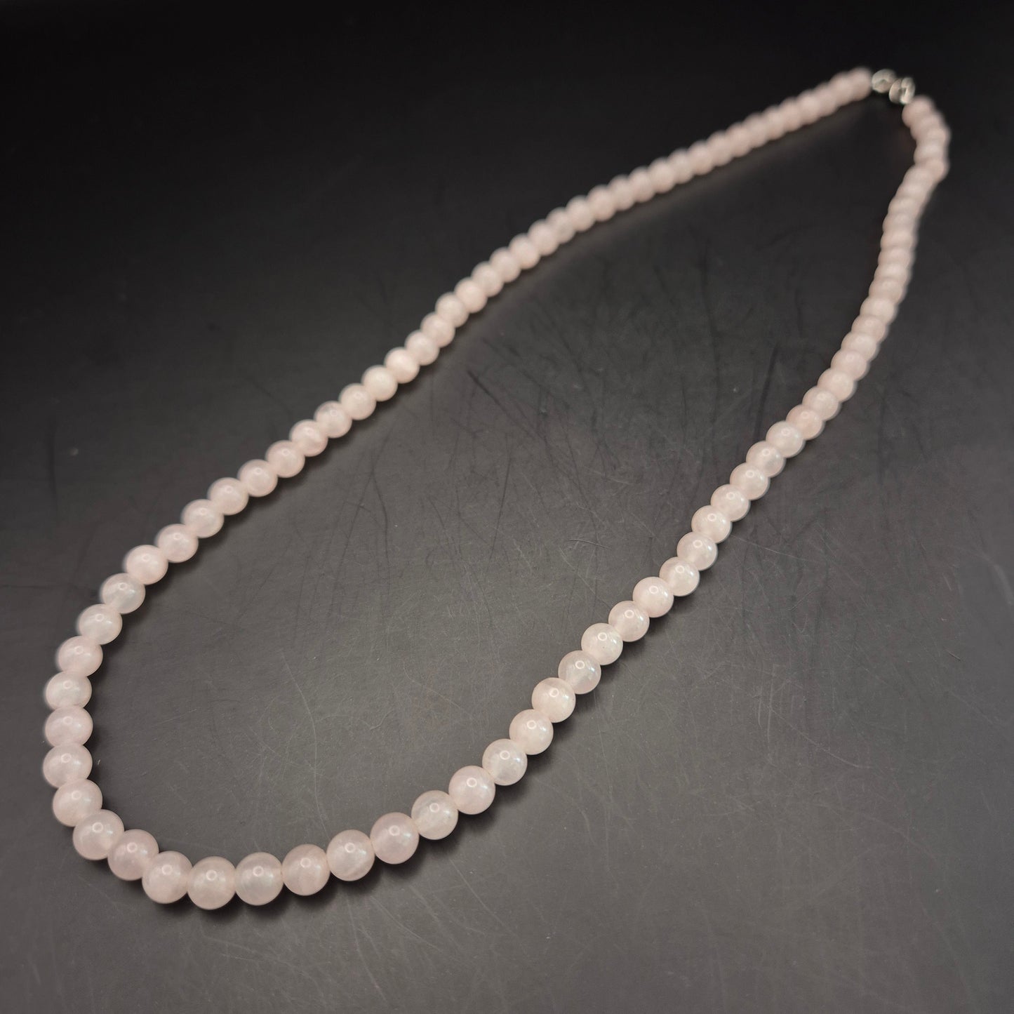Edle Rosenquarz Damen Kette – Sanftes Rosa für zeitlose Eleganz