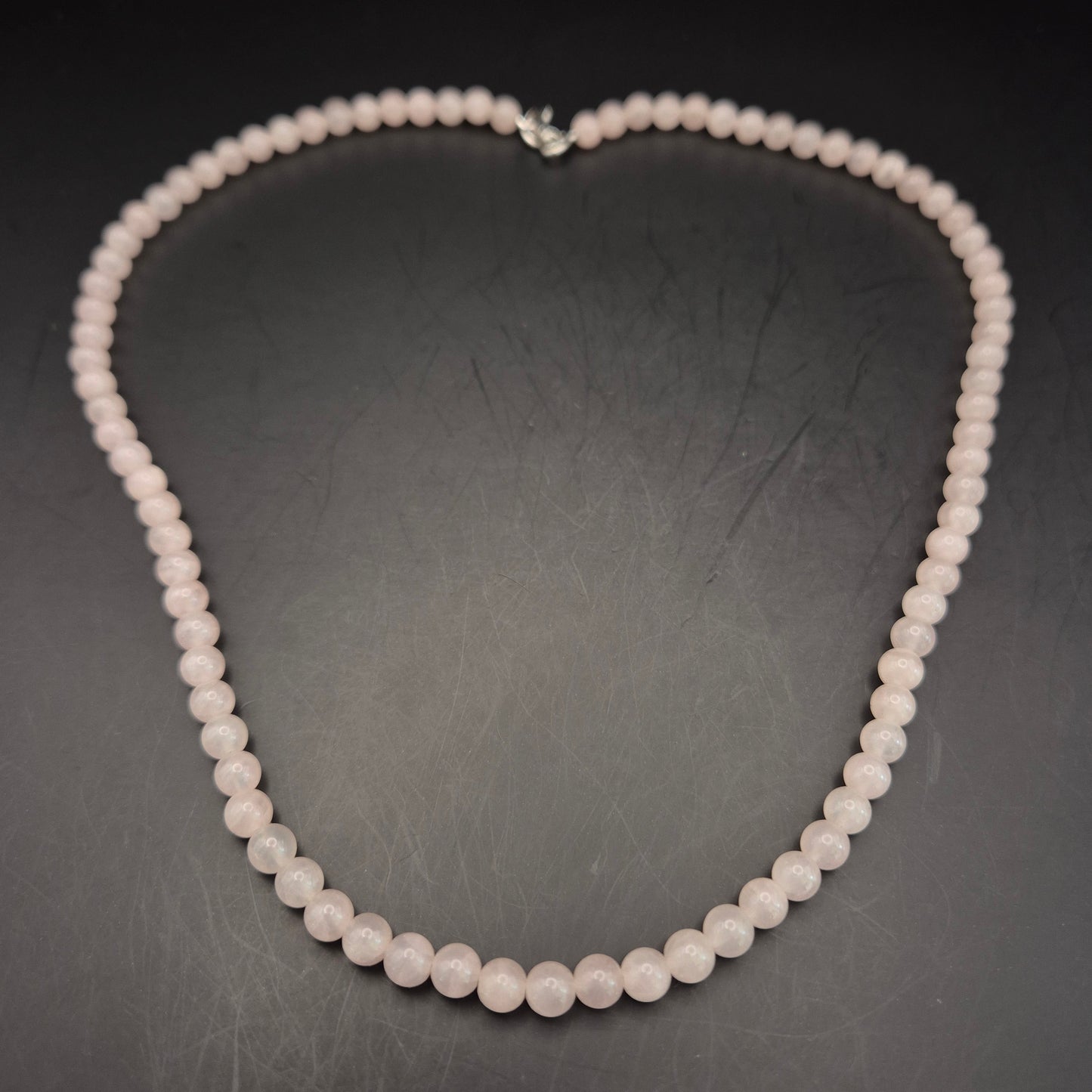 Edle Rosenquarz Damen Kette – Sanftes Rosa für zeitlose Eleganz