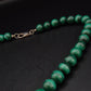 Elegante Malachit Perlen Kette – Edelstein Collier in Grün