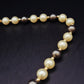 Edle Perlen Damen Kette – Klassisches Design in Creme und Anthrazit