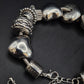 Charm Damen Armband Silber-Optik – Verspieltes Design mit Herzanhängern