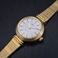 Klassische BQ Damen Uhr Goldfarben – Filigranes Design mit Strukturarmband
