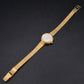 Klassische BQ Damen Uhr Goldfarben – Filigranes Design mit Strukturarmband