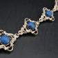 Vintage Armband mit blauen Steinen – Antikes Filigran Design