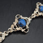Vintage Armband mit blauen Steinen – Antikes Filigran Design