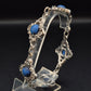 Vintage Armband mit blauen Steinen – Antikes Filigran Design