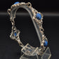 Vintage Armband mit blauen Steinen – Antikes Filigran Design