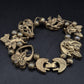 Charmantes TOFA Damen Armband – Vintage Engel & Herz Design in Goldoptik