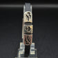 Modernes Herren Armband – Schwarzes Kautschuk mit Tribal-Elementen