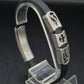 Modernes Herren Armband – Schwarzes Kautschuk mit Tribal-Elementen