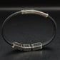 Modernes Herren Armband – Schwarzes Kautschuk mit Tribal-Elementen