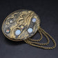 Antike Damen Brosche mit Opal-Optik & Schlangen-Design – Vintage Gold-Look