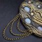 Antike Damen Brosche mit Opal-Optik & Schlangen-Design – Vintage Gold-Look
