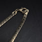 Vintage Gold Ton Snake Chain Halskette – Elegante Strass-Akzente