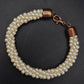 Elegantes Perlen Armband – Klassisches Design mit Kupfer-Optik