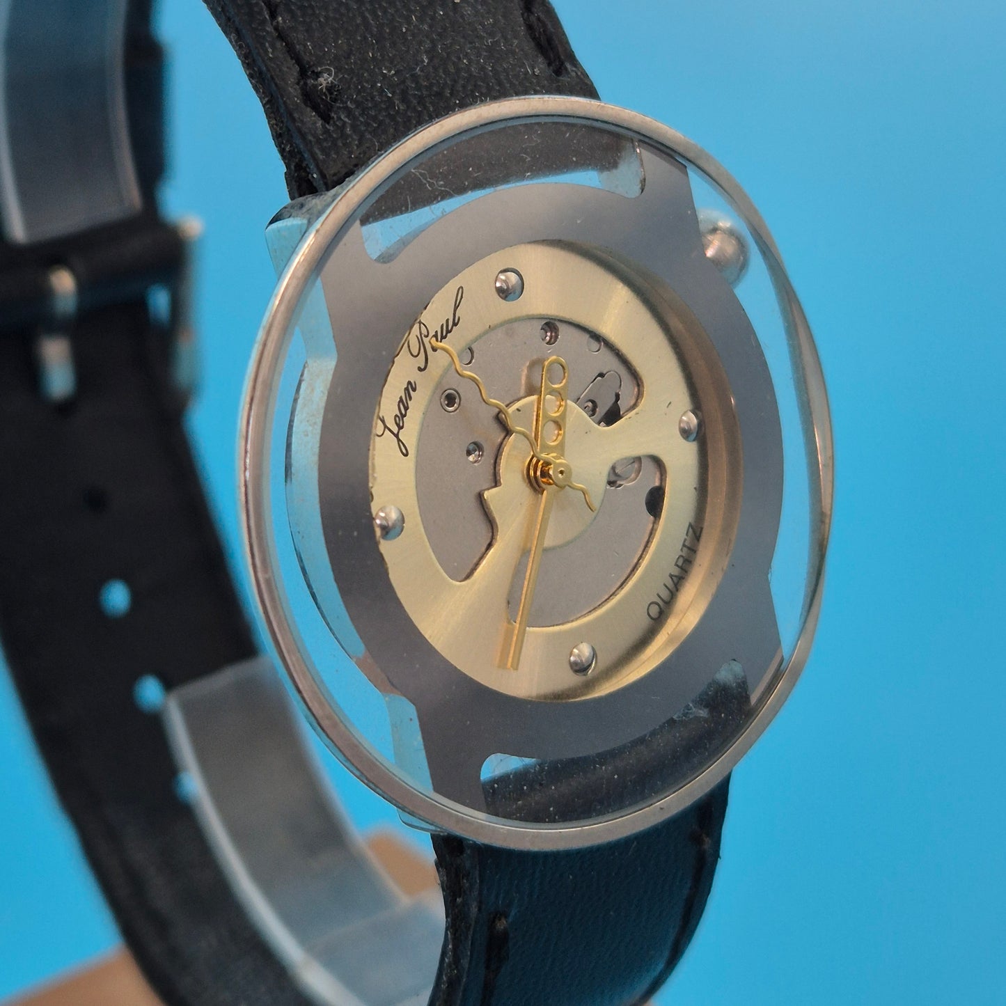 Exklusive Jean Paul Unisex Uhr – Skelett-Design mit transparentem Gehäuse