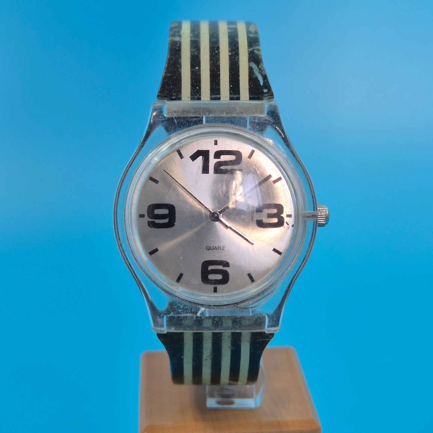 Krippl-Watches Herren Uhr – Modernes Design mit Streifen-Optik