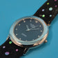 Elegante Modern English Aurora Damen Uhr – Funkelndes Design in Schwarz