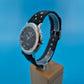 Elegante Modern English Aurora Damen Uhr – Funkelndes Design in Schwarz
