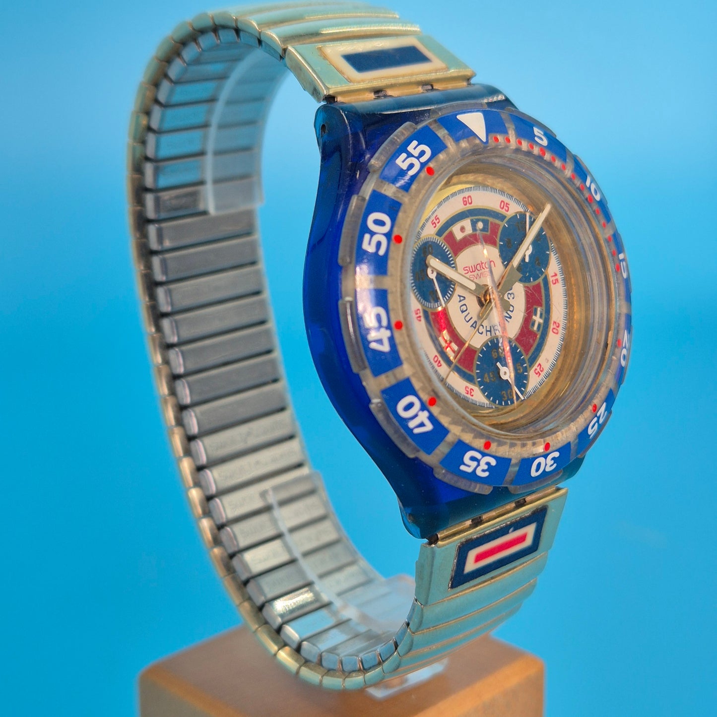 Vintage Swatch Aqua Chrono SBM101 Waterpower – Sportliche Herren Uhr