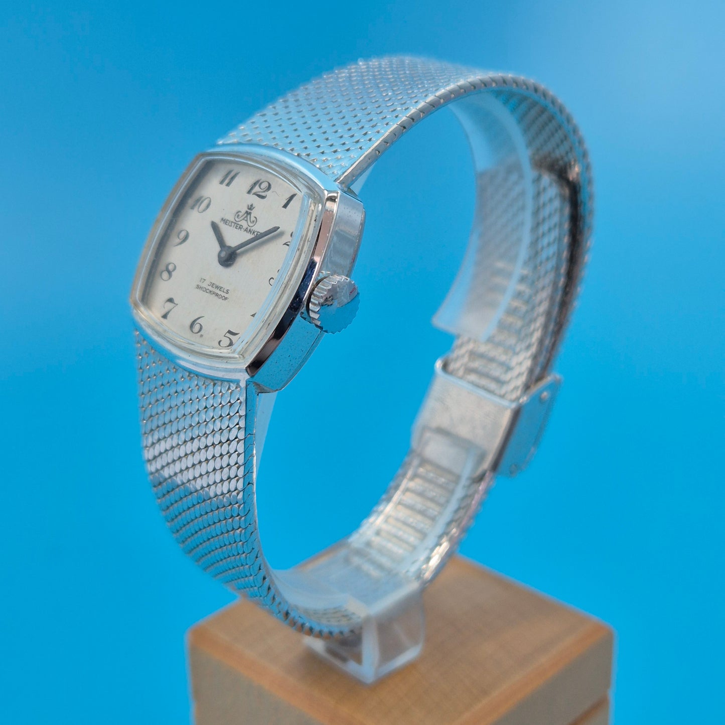 Sportliche Swatch Irony Aluminium – Klassische Herren Uhr in Silber & Blau