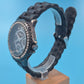 Stilvolle manguun Herren Uhr – Schwarzes Design mit Strassbesatz