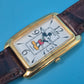 Lorus Mickey Mouse Uhr – Vintage Design mit Goldgehäuse & Lederband