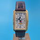 Lorus Mickey Mouse Uhr – Vintage Design mit Goldgehäuse & Lederband