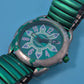 Retro Citron Unisex Uhr – Grünes Design mit praktischem Flexarmband