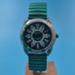 Retro Citron Unisex Uhr – Grünes Design mit praktischem Flexarmband