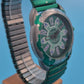 Retro Citron Unisex Uhr – Grünes Design mit praktischem Flexarmband
