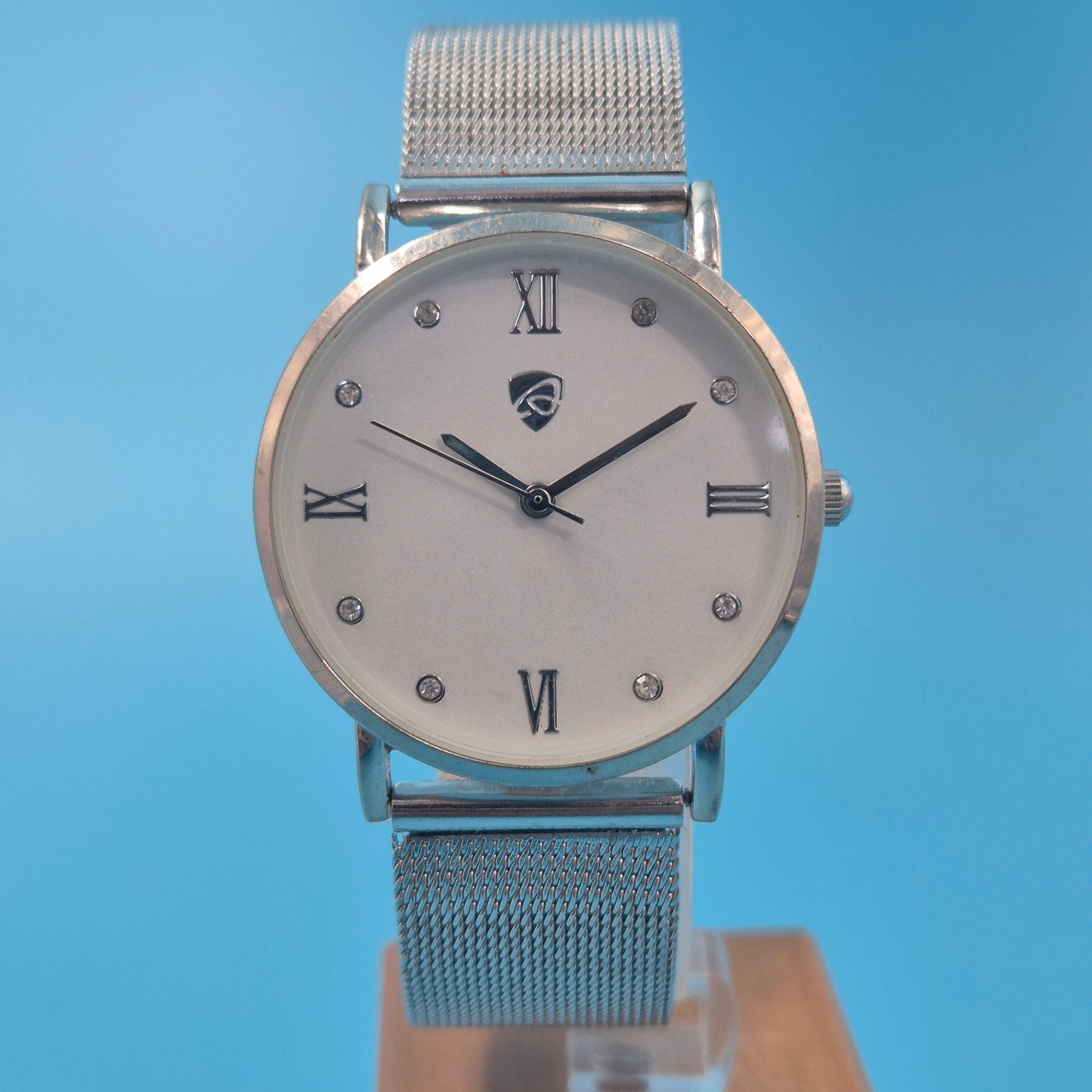 Auriol Damen Uhr Silberfarben – Klassisches Meshband