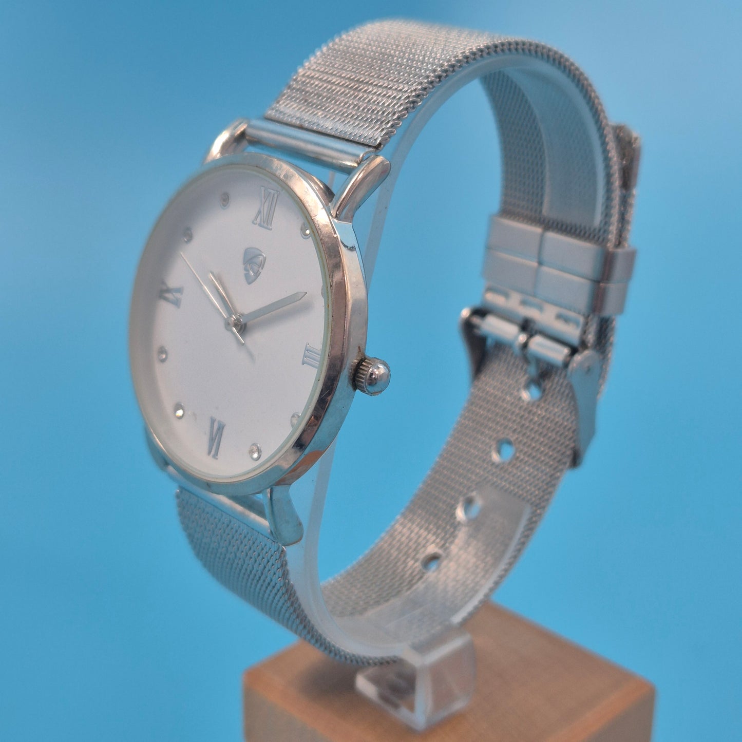 Auriol Damen Uhr Silberfarben – Klassisches Meshband