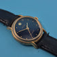 Elegante Seiko Damen Uhr mit blauem Zifferblatt und Lederarmband