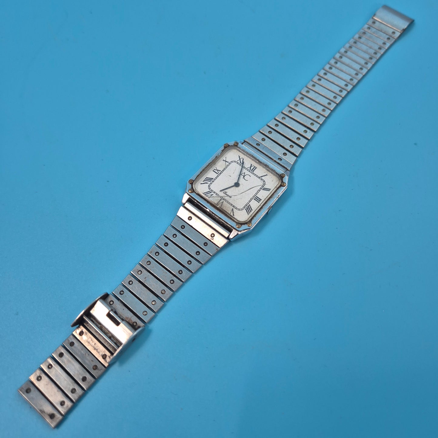 Elegante AC Vintage Herren Uhr – Klassisches Design mit römischen Ziffern
