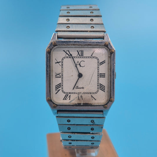 Elegante AC Vintage Herren Uhr – Klassisches Design mit römischen Ziffern
