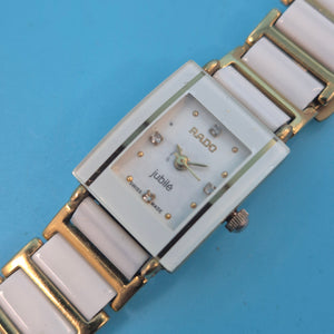 Exklusive Rado Jubilé Damen Uhr – High-Tech Keramik & Gold-Look