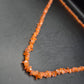 Elegante Karneol Splitterkette – Natürliche Edelstein Kette in Orange
