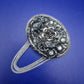 Vintage-Stil Rosenbrosche mit Kette – Damen Anstecknadel