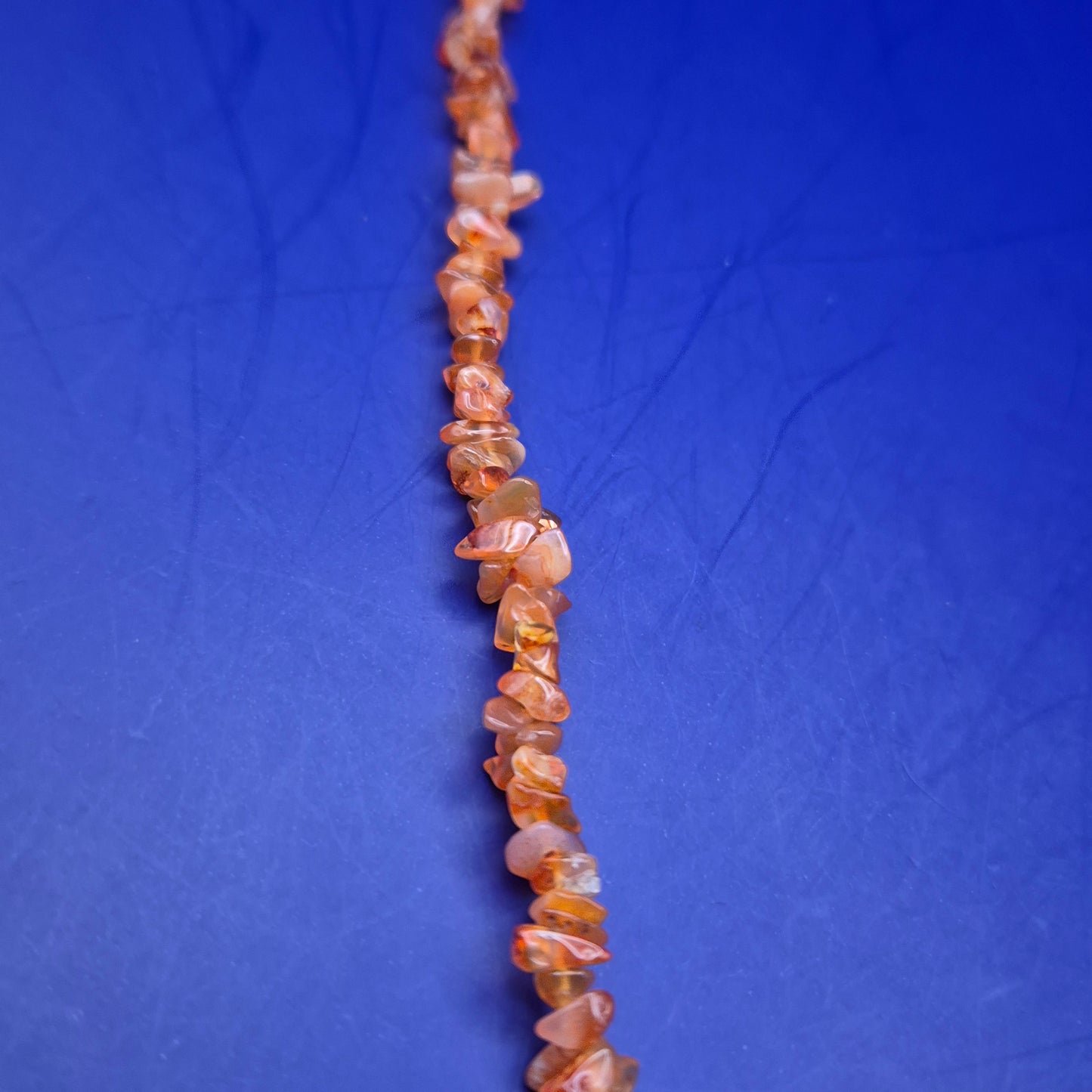 Edle Karneol Splitterkette – Naturstein Halskette in warmem Orange