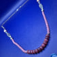 Halskette mit rosa Steinen Perlen Silber – Elegantes Design