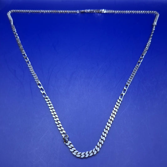 Klassische Figaro Herren Kette – Zeitloses Silber-Design