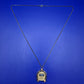 Vintage Hufeisen Digital Uhr Kette – Goldfarbenes Glücksbringer Design