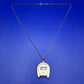 Vintage Hufeisen Digital Uhr Kette – Goldfarbenes Glücksbringer Design